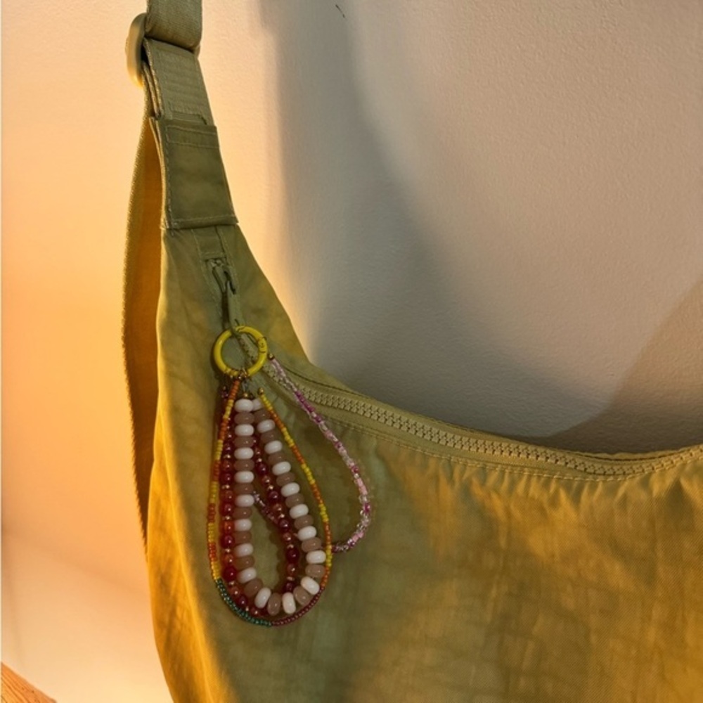 Colorful Beaded Bag Charm